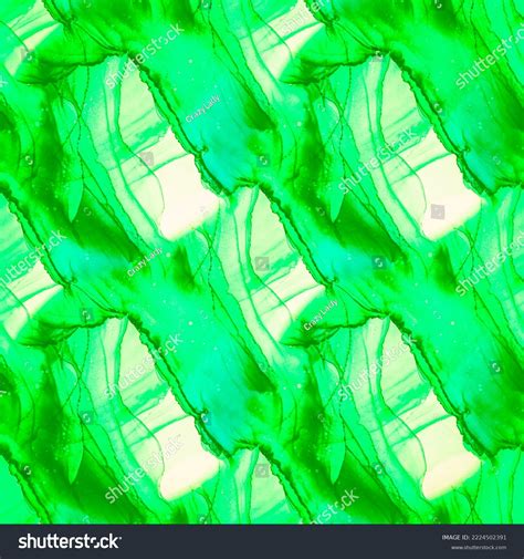 Marbling Water Jade Alcohol Ink Backgrounds Stock Illustration