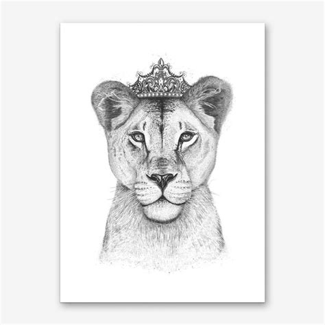 The Queen Panther Art Print By Valeriya Korenkova Fy Unframed Art