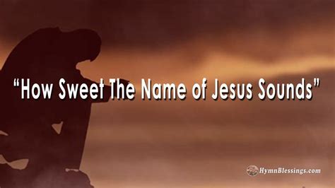 How Sweet The Name Of Jesus Sounds Projection Ready Hymns Youtube