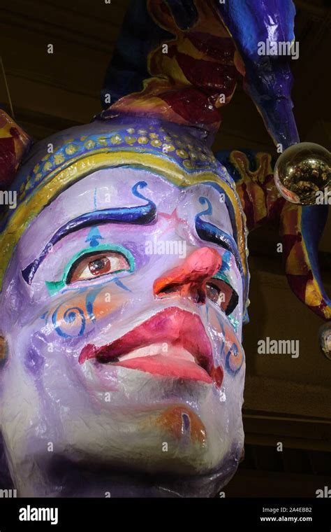 Mardi Gras Clown New Orleans Usa Stock Photo Alamy