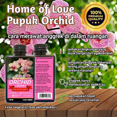 Jual Pupuk Anggrek Orchid Fase Vegetatif Pertumbuhan Ml Shopee