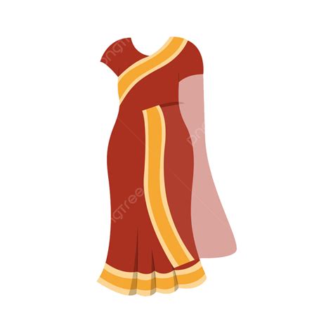 Sari Indiano Elegante Muito Jovem Png Índia Saree Ilustração Imagem