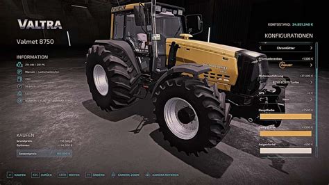 Valtra Valmet 8750 V1000 Ls22 Farming Simulator 22 Mod Ls22 Mod