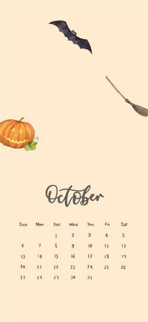 October Calendar 2023 Wallpaper - iXpap