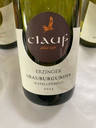 Weingut Clauss Erzinger Kapellenberg Grauburgunder Vivino Us