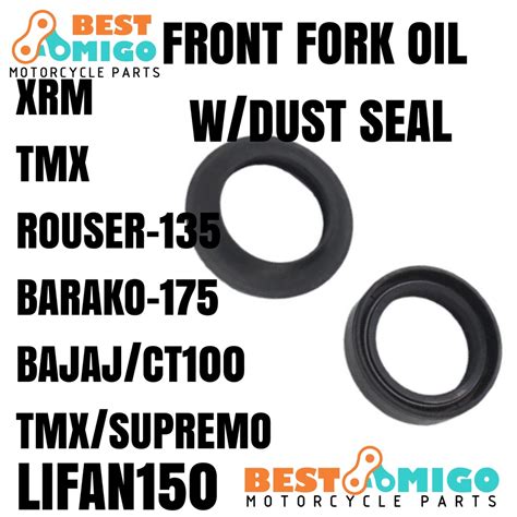 BEST AMIGO MOTORCYCLE PARTS FRONT FORK OIL W DUST SEAL FOR XRM TMX