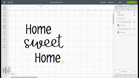 Utiliser La Fonction Couper Dans Cricut Design Space Nelidesign