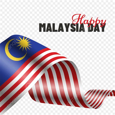 Gambar Poster Bendera Bergelombang Hari Malaysia Bendera Kebangsaan Hari Malaysia Bentuk