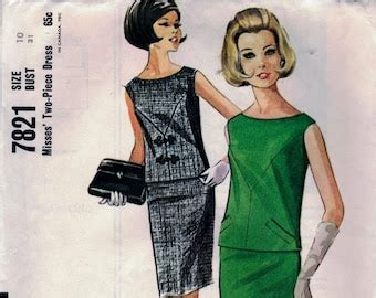 Mccalls 1965 Dress Pattern Etsy UK