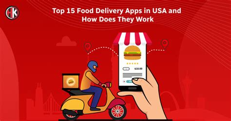 Top 15 Food Delivery Apps In The USA And How Do They Work