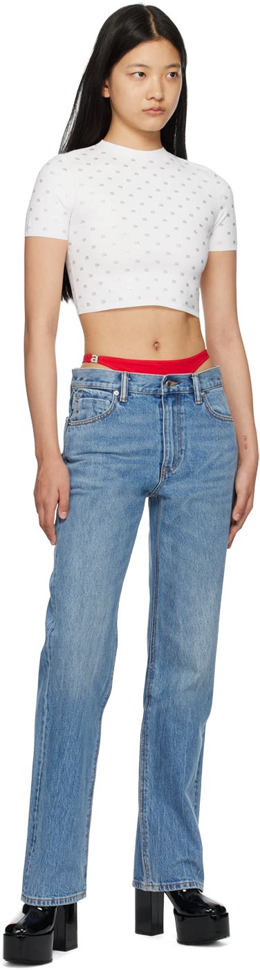 Alexander Wang Blue Bikini Layer Jeans Alexander Wang