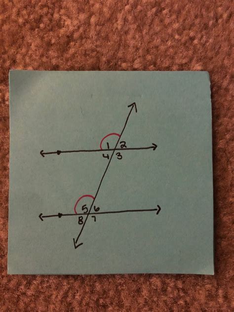 Math chapter 3 quiz (angle theorems) Flashcards | Memorang