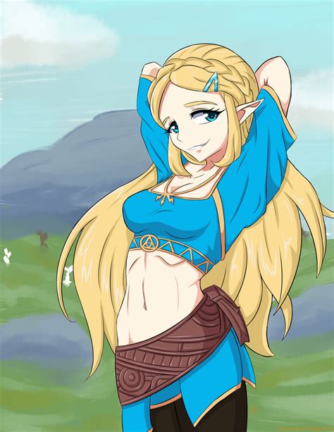 Botw Princess Zelda Summer Version By Icesticker On Deviantart