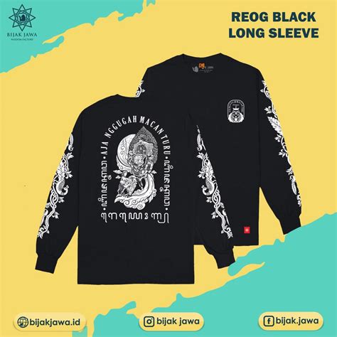 Jual Kaos Bijak Jawa Reog Lengan Panjang Shopee Indonesia