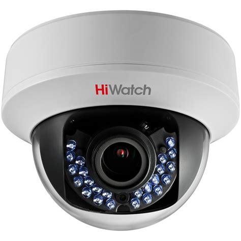 HiWatch DS T107 2 8 12 mm 1Мп внутренняя купольная HD TVI камера с