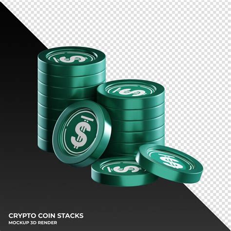 Premium Psd Usdd Coin Stacks Cryptocurrency D Render Illustration