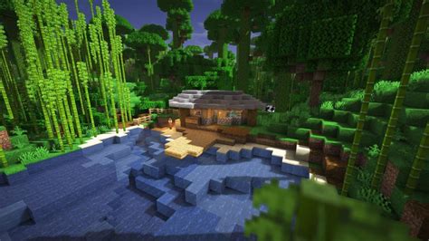 I made a little fishing hut :) : Minecraft