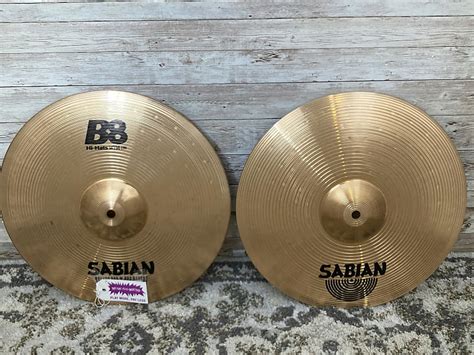 Used Sabian 14 B8 Hi Hat Cymbals Reverb