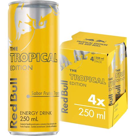 Energ Tico Red Bull Energy Drink The Tropical Edition Frutas