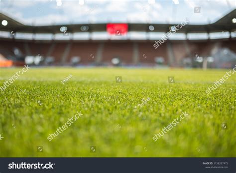 Grass Football Stadium Background Stock Photo 1158237475 | Shutterstock