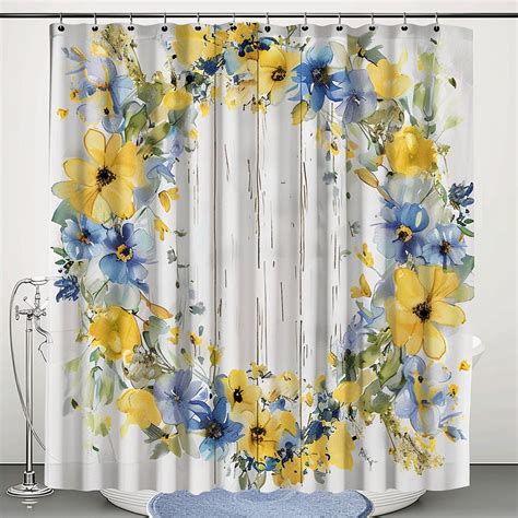 Charming Farmhouse Bathroom Decor Set Rustic Barn Door Shower Curtain