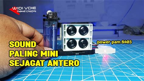 Diy miniatur sound system terkecil di dunia - YouTube