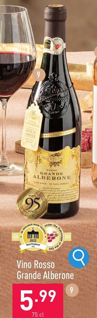 Vino Rosso Grande Alberone Cl Promotie Bij Aldi