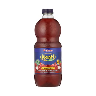 Clover Krush Fruit Juice 100% Cranberry 1.5l - Food Delivery