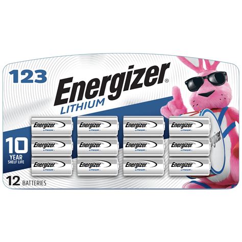 Energizer 123 Lithium Batteries 12 Pack 3v Photo Batteries