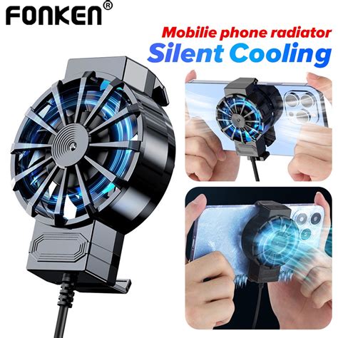 Fonken Universal Mini Ventilador De Teléfono Móvil Radiador Turbo