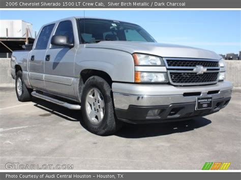 Silver Birch Metallic 2006 Chevrolet Silverado 1500 Lt Crew Cab Dark Charcoal Interior