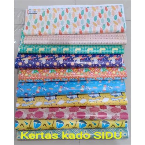 Jual Kertas Kado SIDU Sinar Dunia Motif Shopee Indonesia