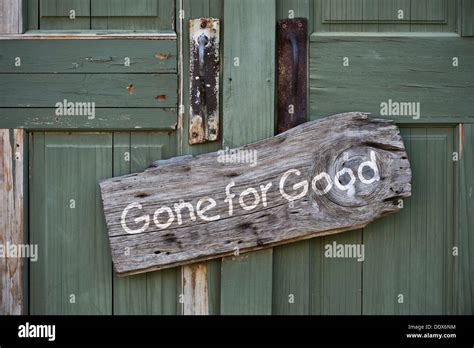 Gone for Good Stock Photo - Alamy