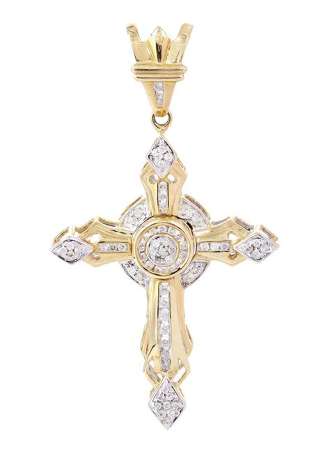 Diamond Cross Pendant 039 Carats 625 Grams Frostnyc