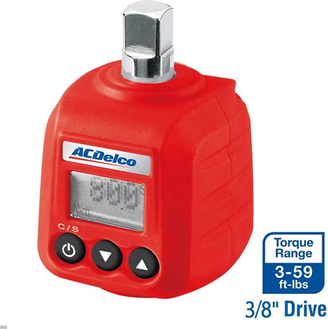 ACDelco ARM602 34A 3 8 ½ Heavy Duty Digital Torque Adapter Combo