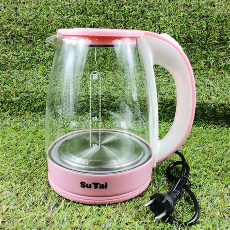 L W Sutai Electric Kettle Glass Home Safety Auto Off Glass