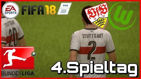 Fifa 18 Ps4 Deutsch 007 4 Spieltag VfB Stuttgart Vs VfL Wolfsburg