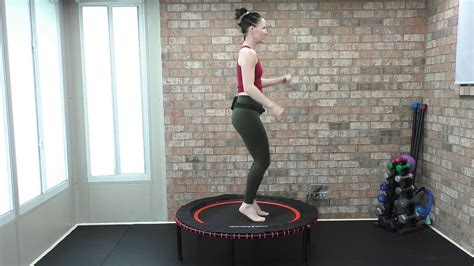 Beginner Rebounder Workout Learn Proper Technique For Low Jogging And Jumping Jacks Youtube