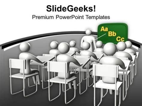 3d Students In Classroom Education Concept PowerPoint Templates Ppt ...