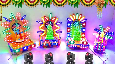 Ganesh Puja Gauri Navdurga Kaali Radha Krishna Big Dj Truck Radha