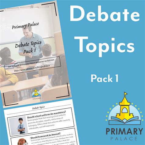 Mash 5th 6th Class Debate Topics Pack 1