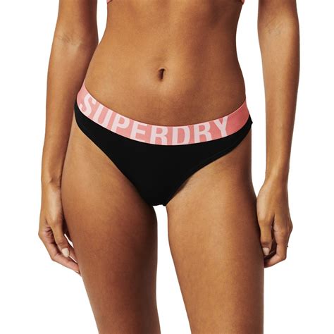 Superdry Large Logo Bikini Brief Noir Dressinn