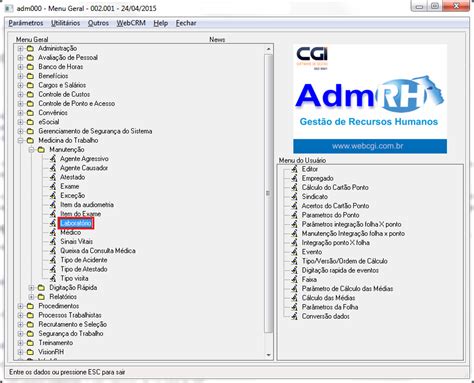 Cadastro de laboratório Wiki CGI Software de Gestão