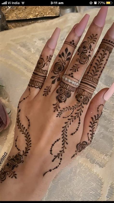 Pin By Natalia Khan On Diwali Time Simple Henna Tattoo Henna Tattoo