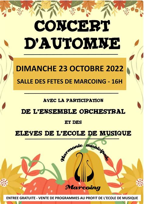 Concert d automne à Marcoing