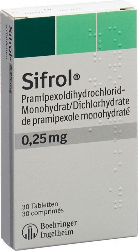 Sifrol Tabletten Mg St Ck In Der Adler Apotheke