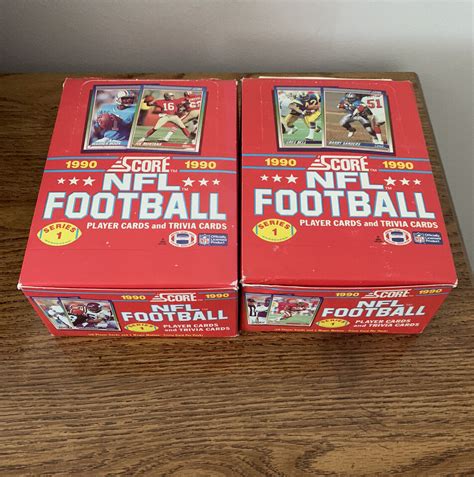 2 1990 Score NFL Football Series 1 Wax Boxes With 36 Wax Packs EBay