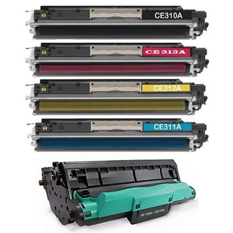 Compatible 5 Pack HP 126A LaserJet Pro 100 Color MFP M175 CP1025