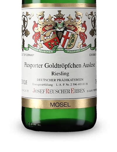 Josef Reuscher Erben Piesporter Goldtr Pfchen Riesling Auslese