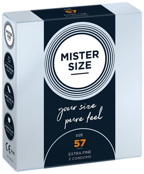 Презервативы Mister Size - pure feel - 57 (3 condoms), толщина 0,05 мм ...